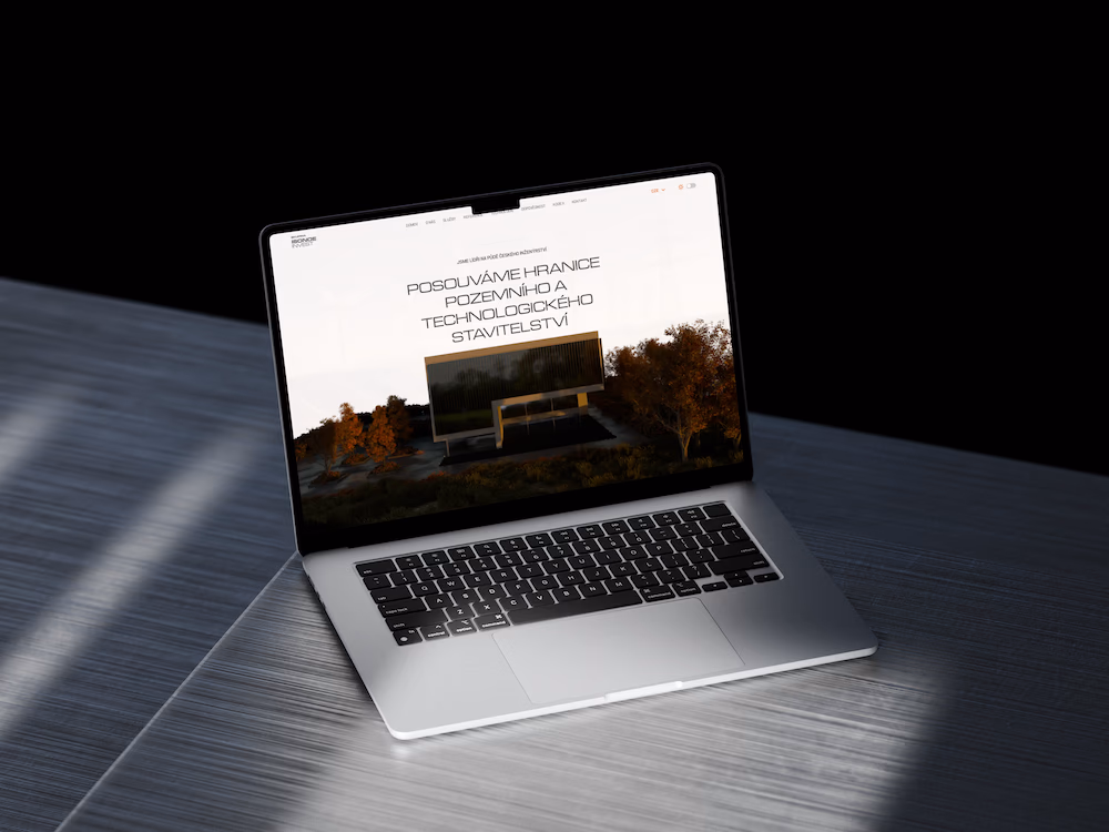Nový web — Webflow + GSAP scroll animace, industriální klid