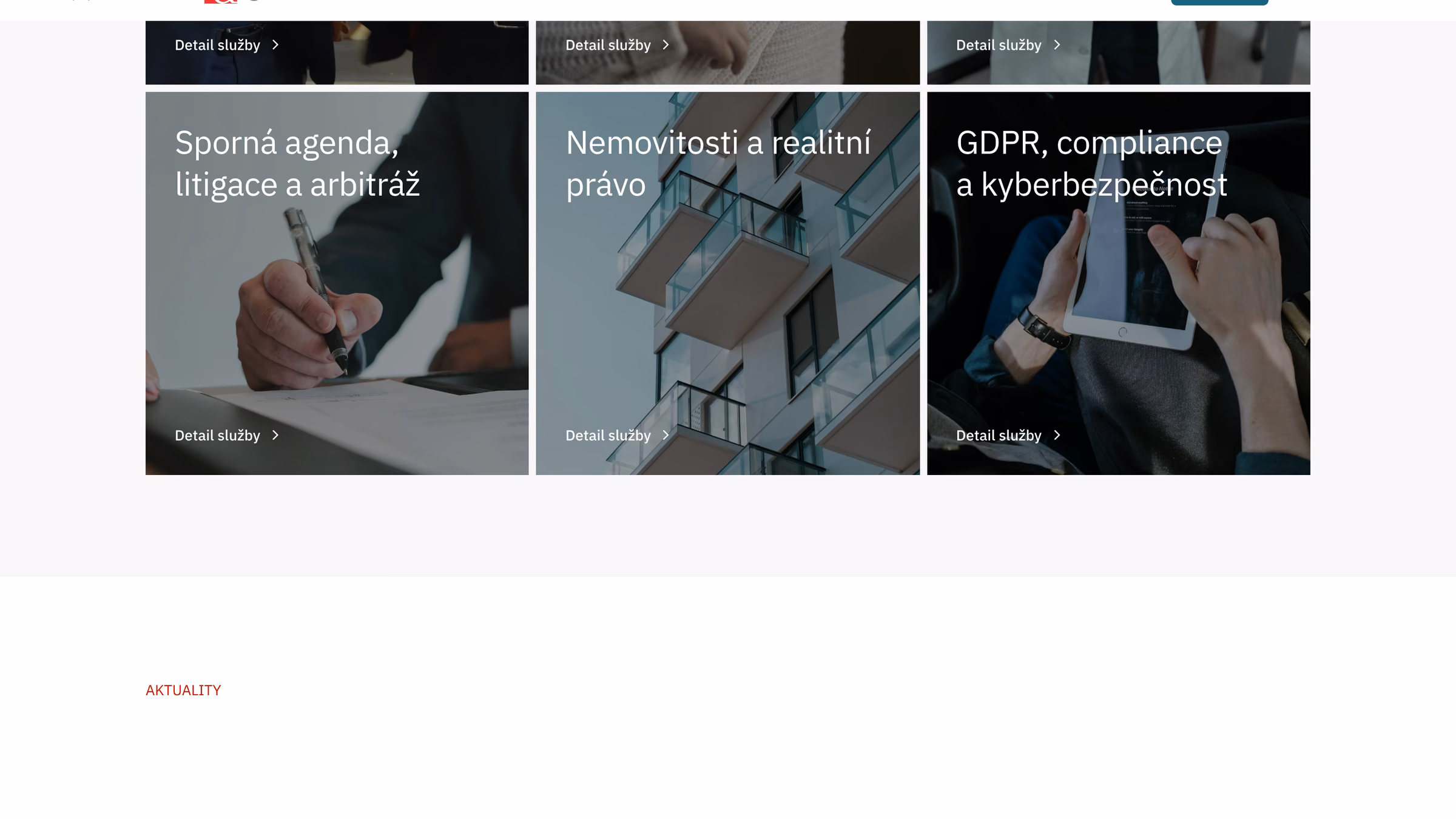Služby kanceláře jako přehledný, prodejný katalog