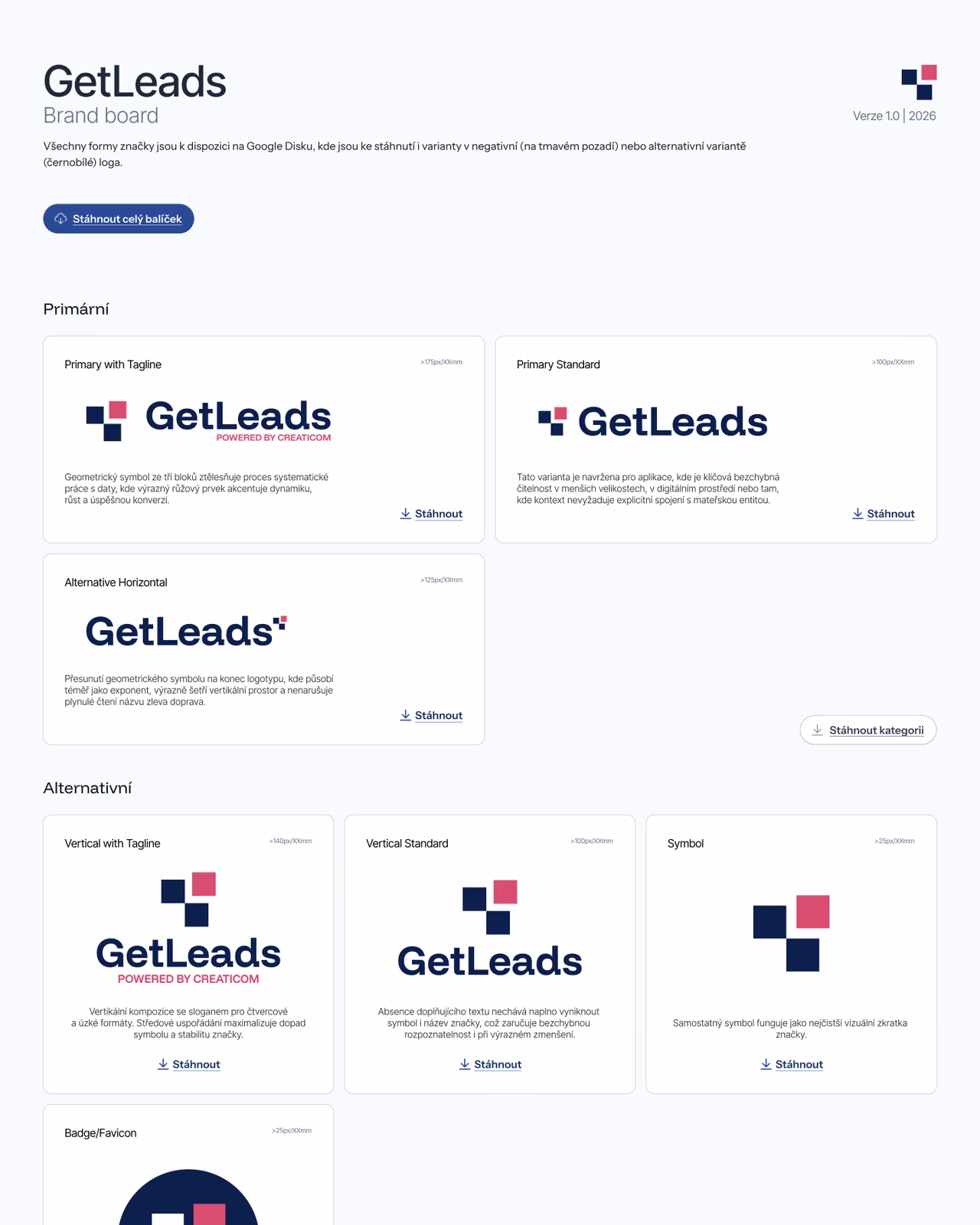 BrandBook GetLeads — nová identita na míru